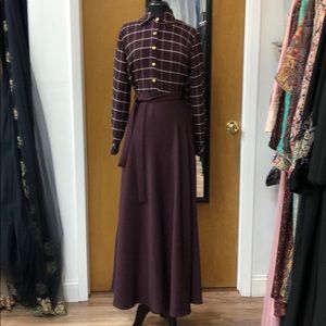 Burgundy aline maxi dress size 48